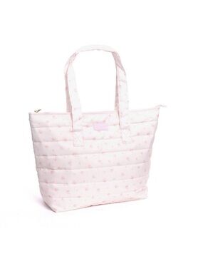🎀LoveShackFancy Pale Pink Quilted Tote Ballet Bloom